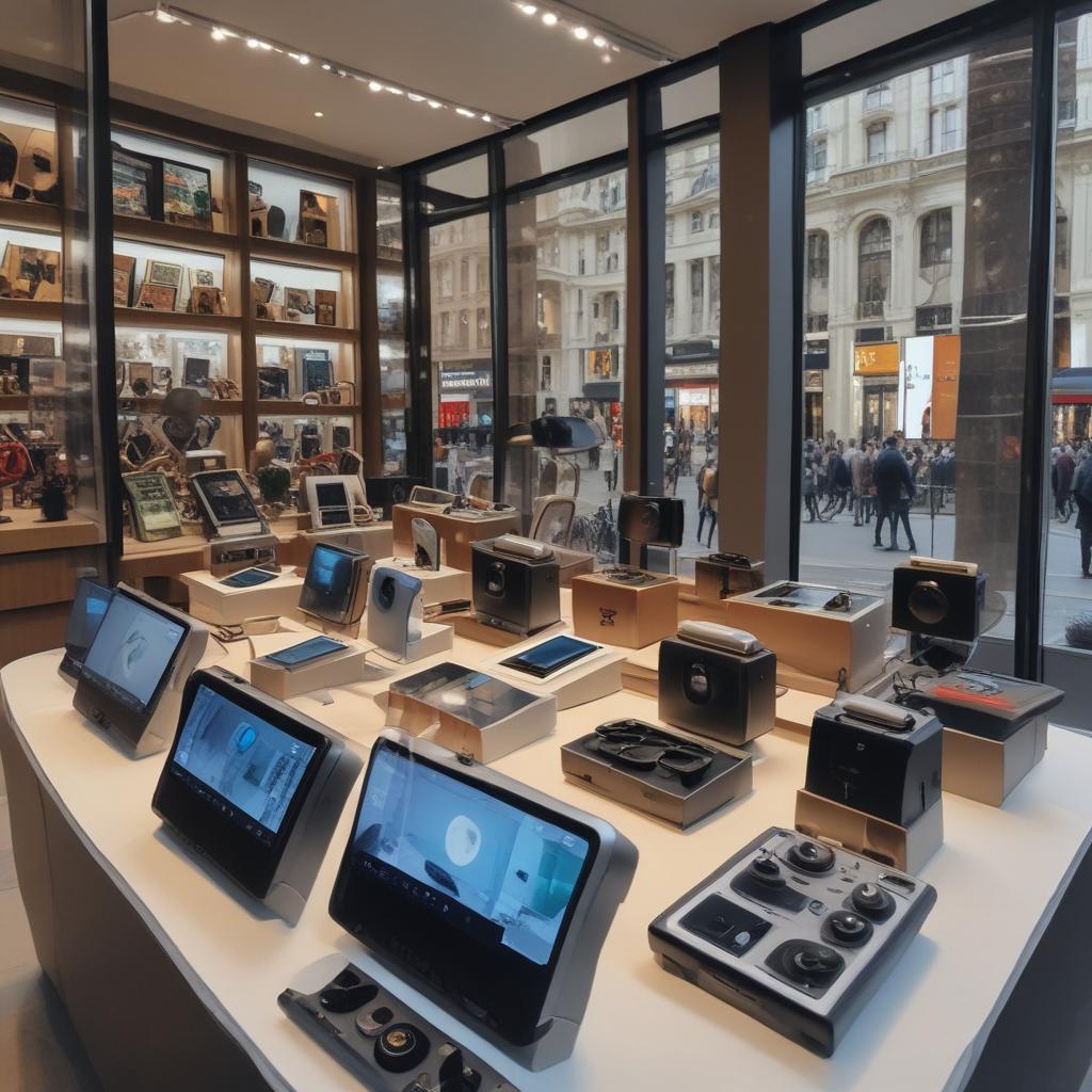 ویترین مغازه پر از گجت های جذاب و گران22