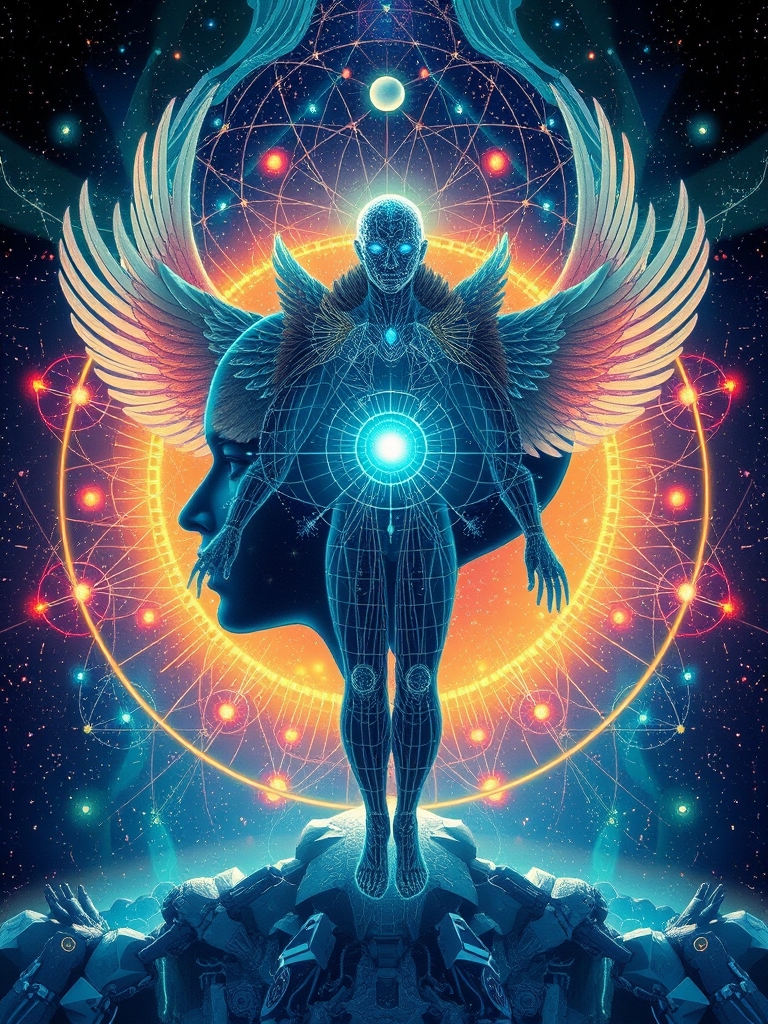 پیشرفته ترین موجودات فضایی ب ترسیم هوش کوانتومی و هوش کیهانی ماتریکس در آکتشیک الهی14