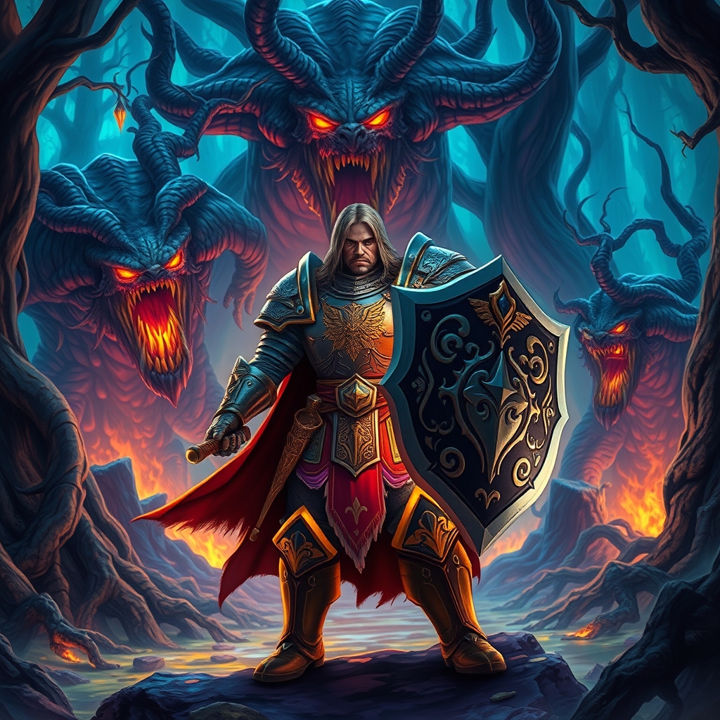 قهرمانی در جنگل ترس ناک که درآنجا پر از هیولاها بزرگ و جن وجود دارد16