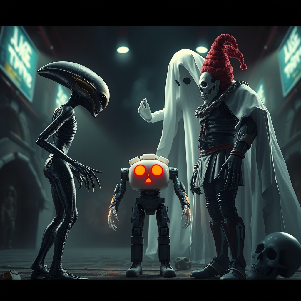 👽👻🤖 VS👹🤡💀5