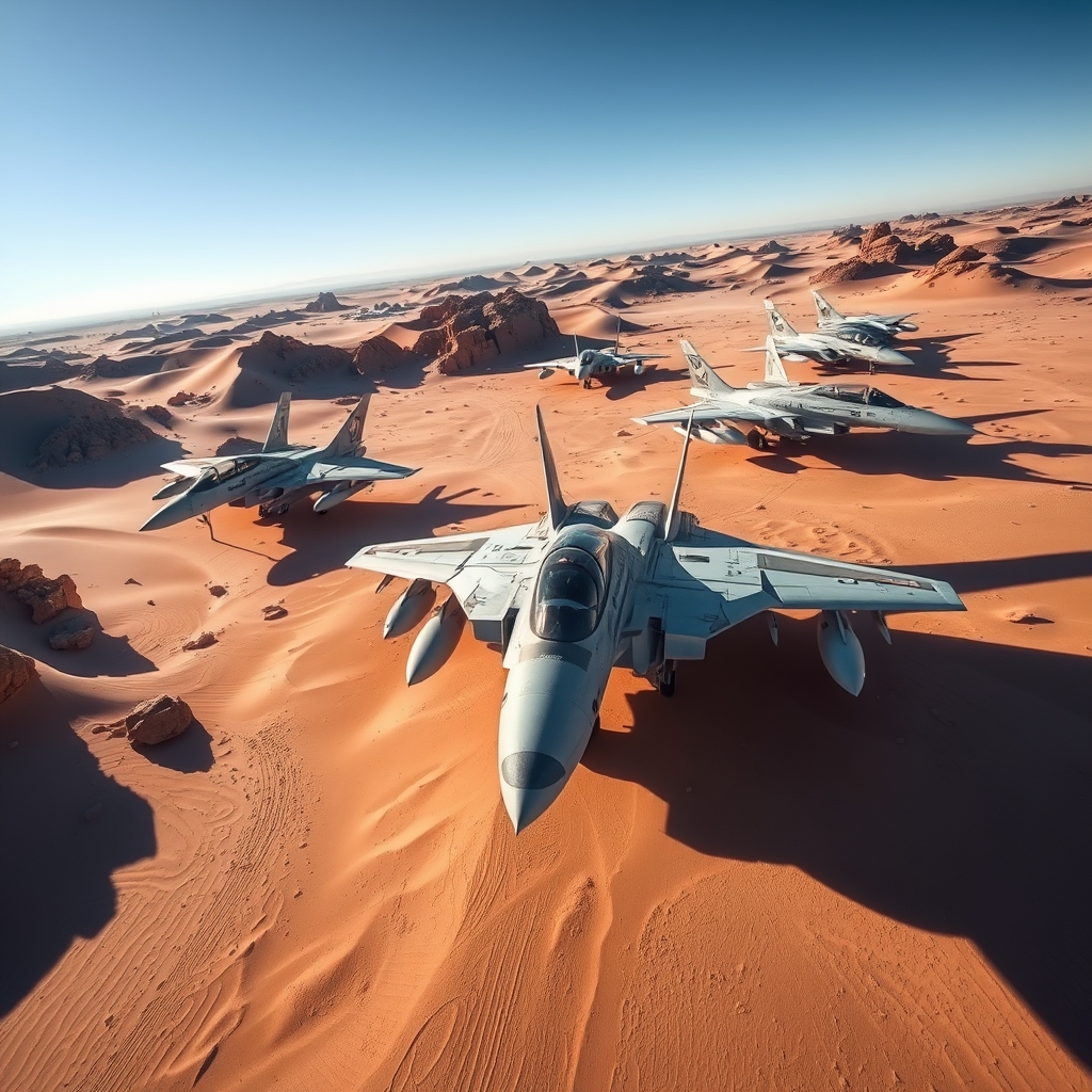 چند جنگنده فانتوم در کویر 8