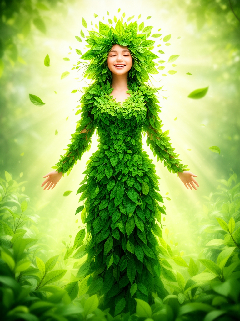 الهه نوجوانی خیلی زیبا از جنس سرسبزی و نشاط0