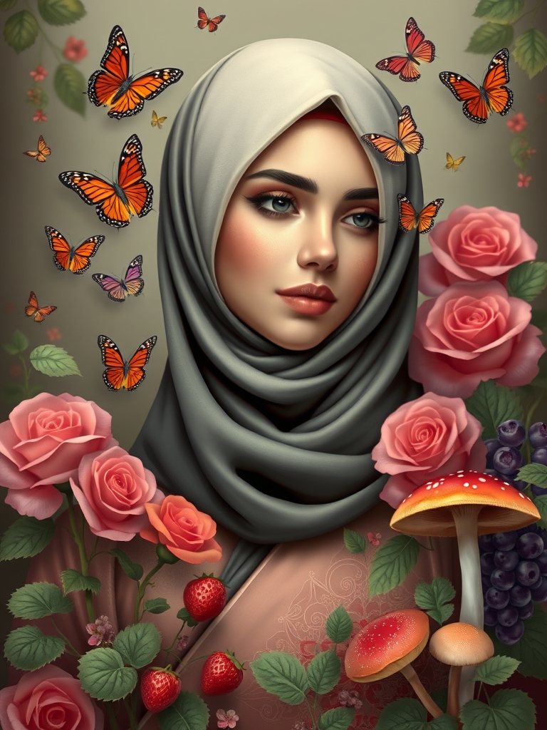 🧕🏻🦋👘🌹🥰🍓🍇🍄5