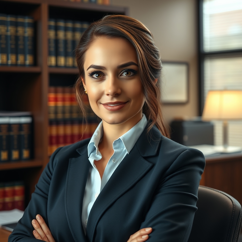 یک خانم وکیل جواب و زیبا رو 
1