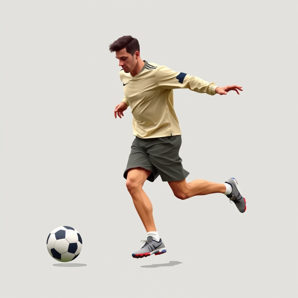 یه بازیکن فوتبال معروف با دریبل های زیبا 9