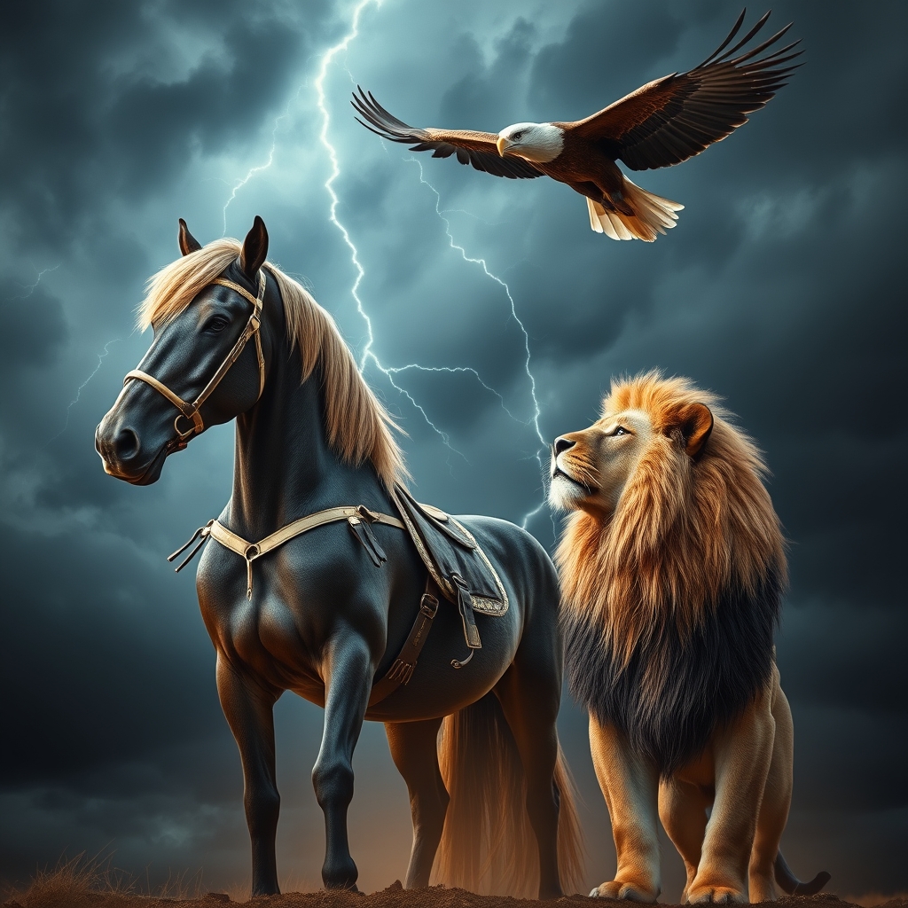 ترکیب اسب و شیر و عقاب 21