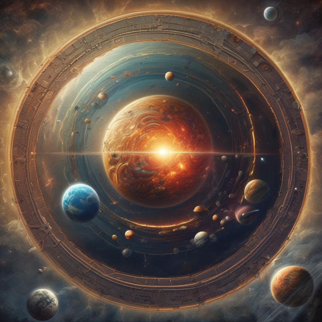 یک سیاره که ترکیبی از تمام سیاره های منظومه شمسی هست بکش 11