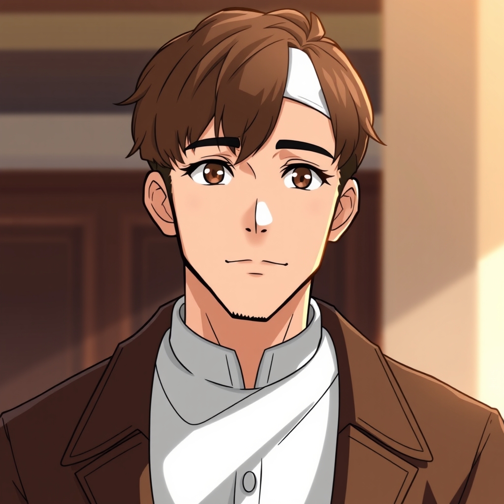 مردی بنام احمد عمو با موهای وچشمانی قهوه‌ای
11