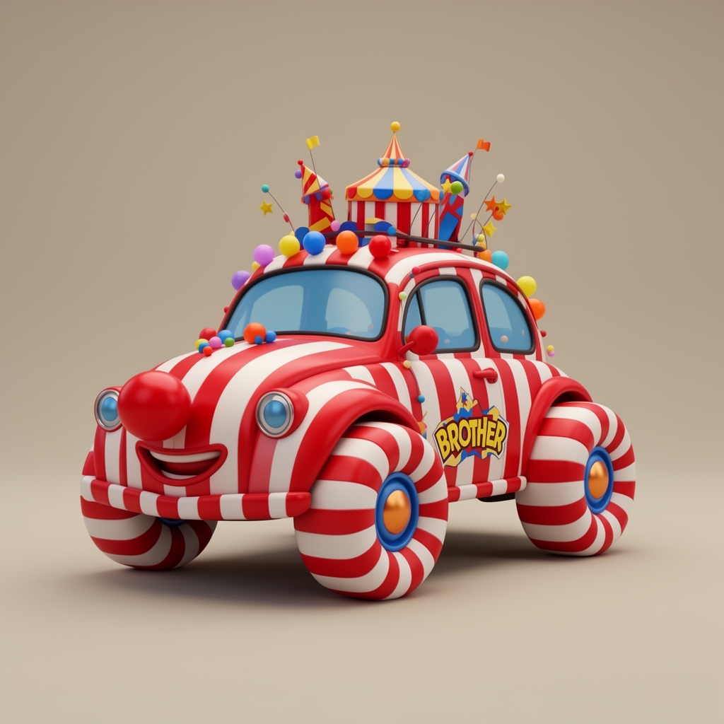  ماشین دلقک بازی مال برادر اسکل من0