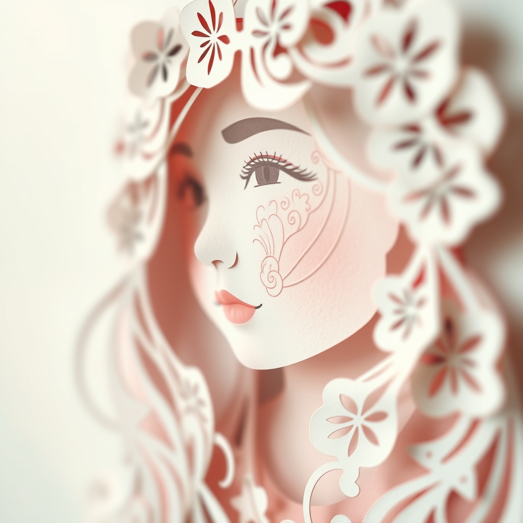 دختر زیبا به سبک کاغذی
19