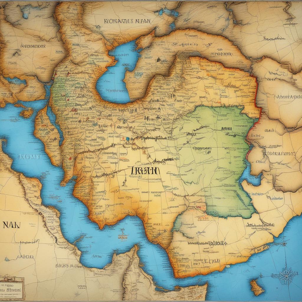 نقشه ایران سال ۱۴۵۰
22