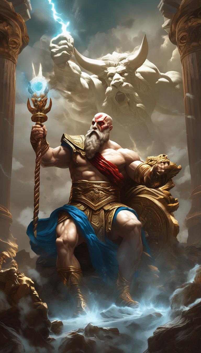 خدای جنگ درحال کشتن زئوس22