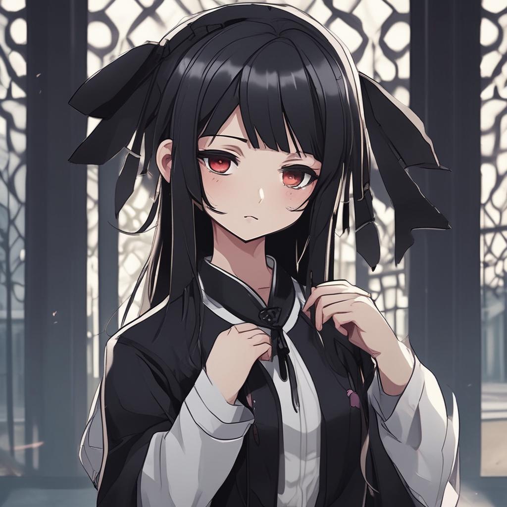 دودختر کره ایی غمگین فضا دارک باشد و لباس های خفن و زیبا دارک داشته باشند 19