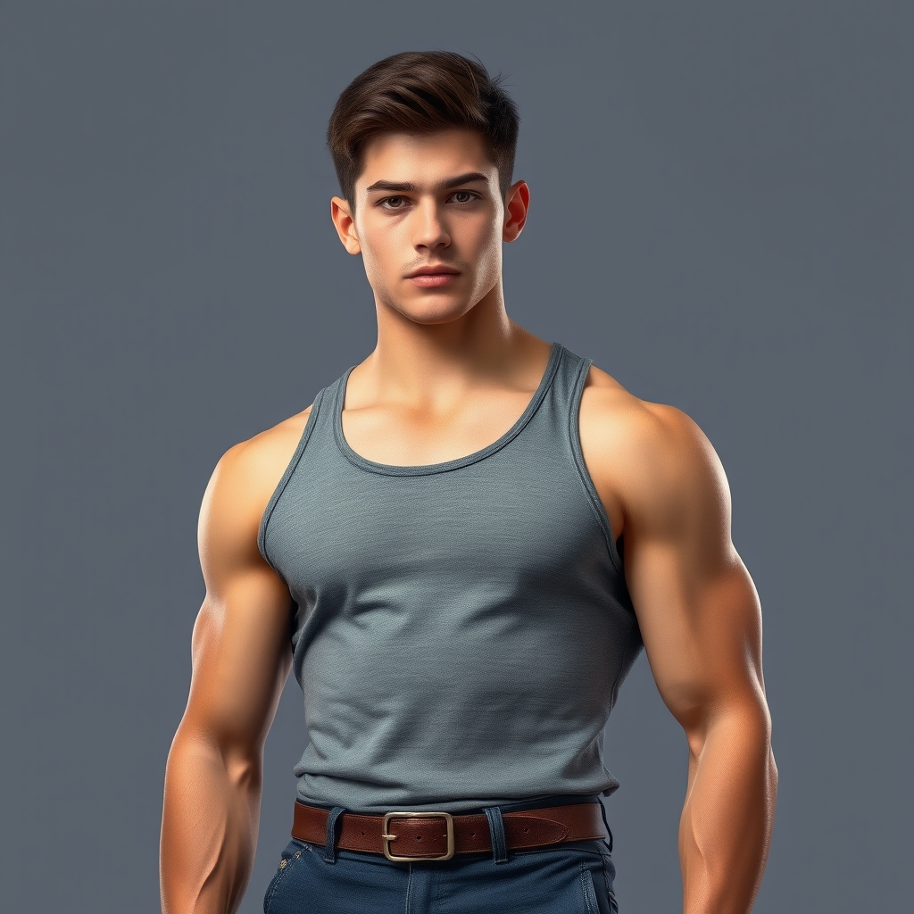 پسری با بدنی عضلانی 10