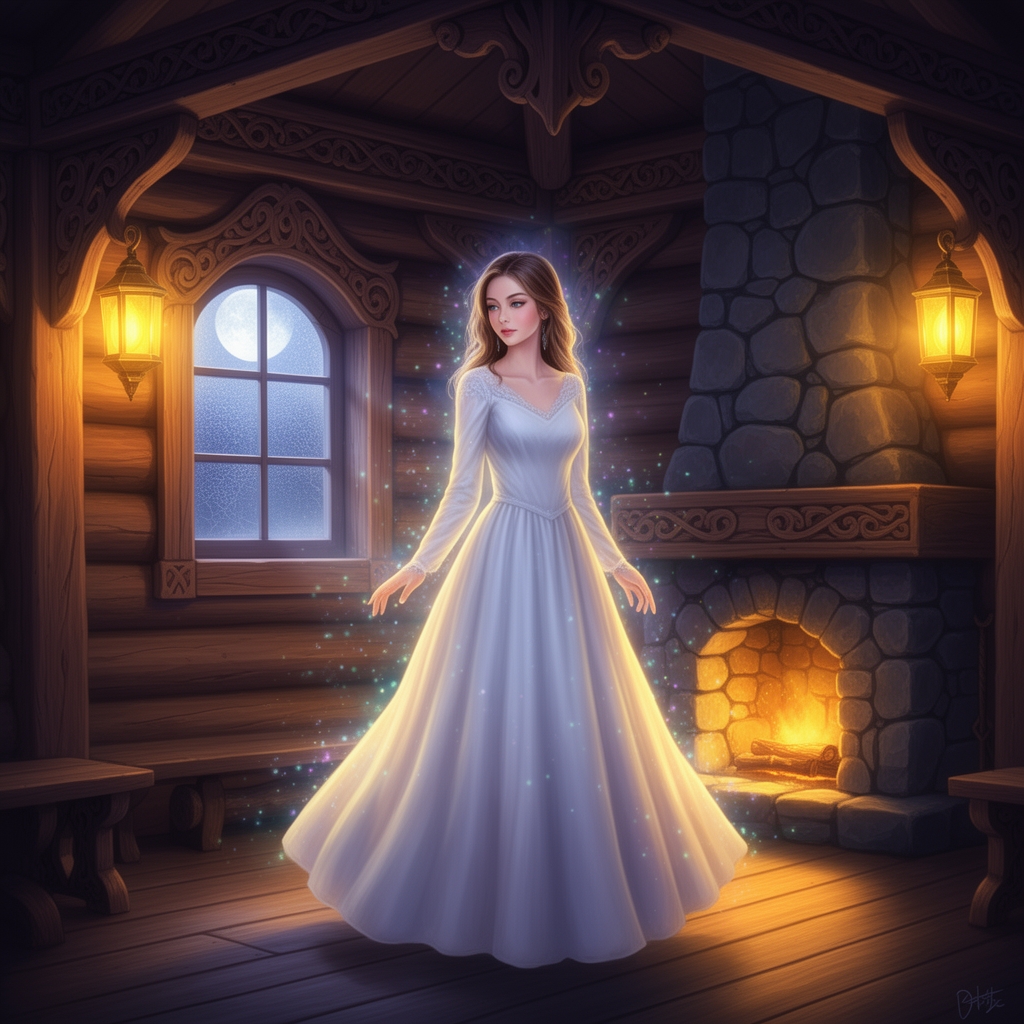 دختری۱۹ساله خیلی،زیبا جوان بالباس سفید زیبا درکلبه چوبی زیبا 3