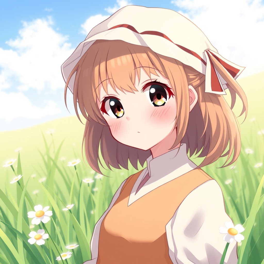 دختر بسیار زیبا در دشت7