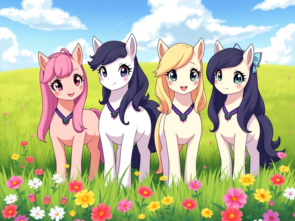 گروه بلک پینک اگه پونی بودند17