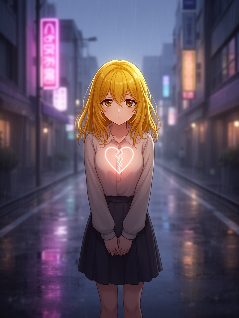 عشق بی وفا .
عشق دل شکسته
کسی که دنبالش با یه عشق داغون شده .
کسی که قلبش شکسته
دختری مو طلایی با چشمانی درشت به رنگ خرما7