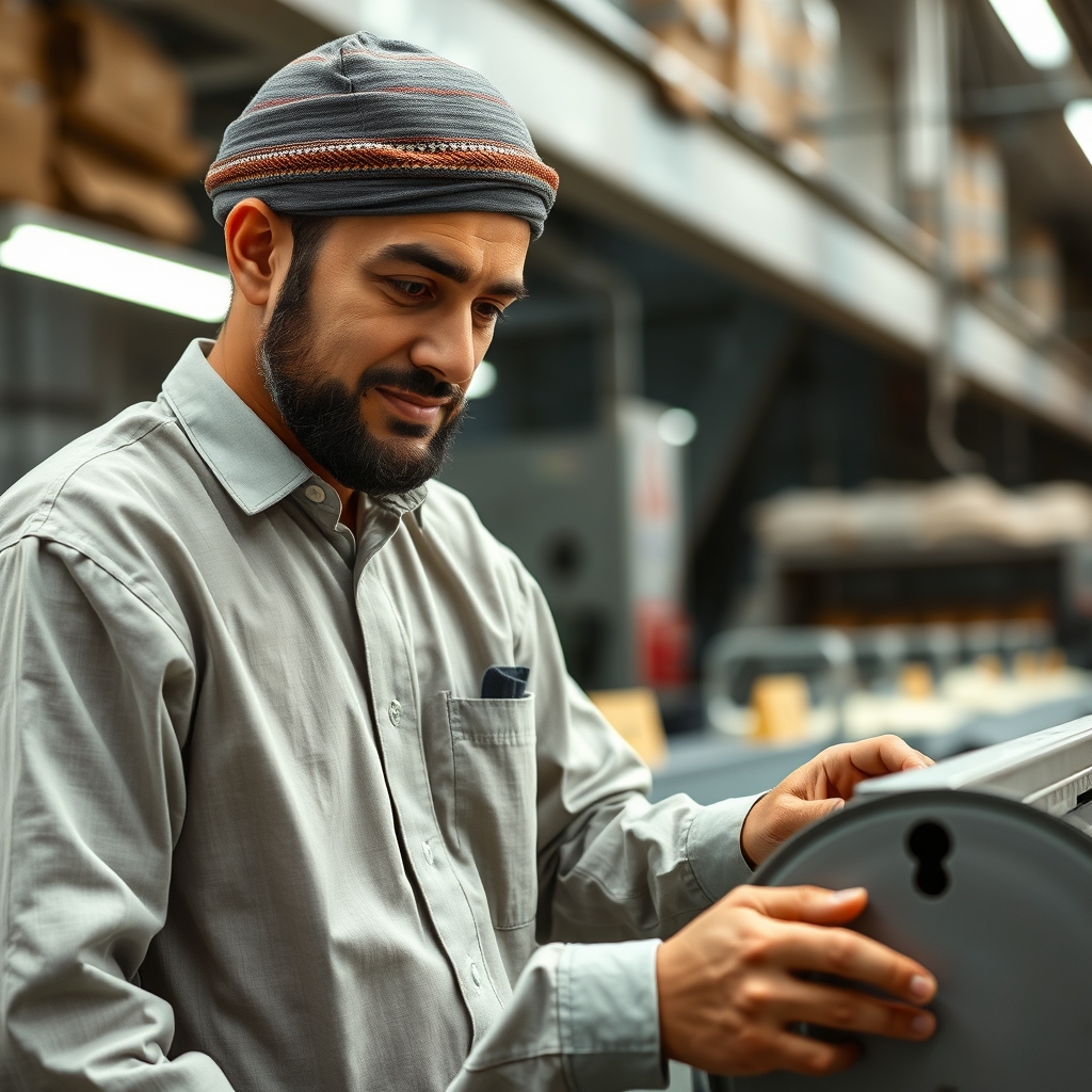 آقای کارگر در کارخانه و موفق در اشتغال و تولید5