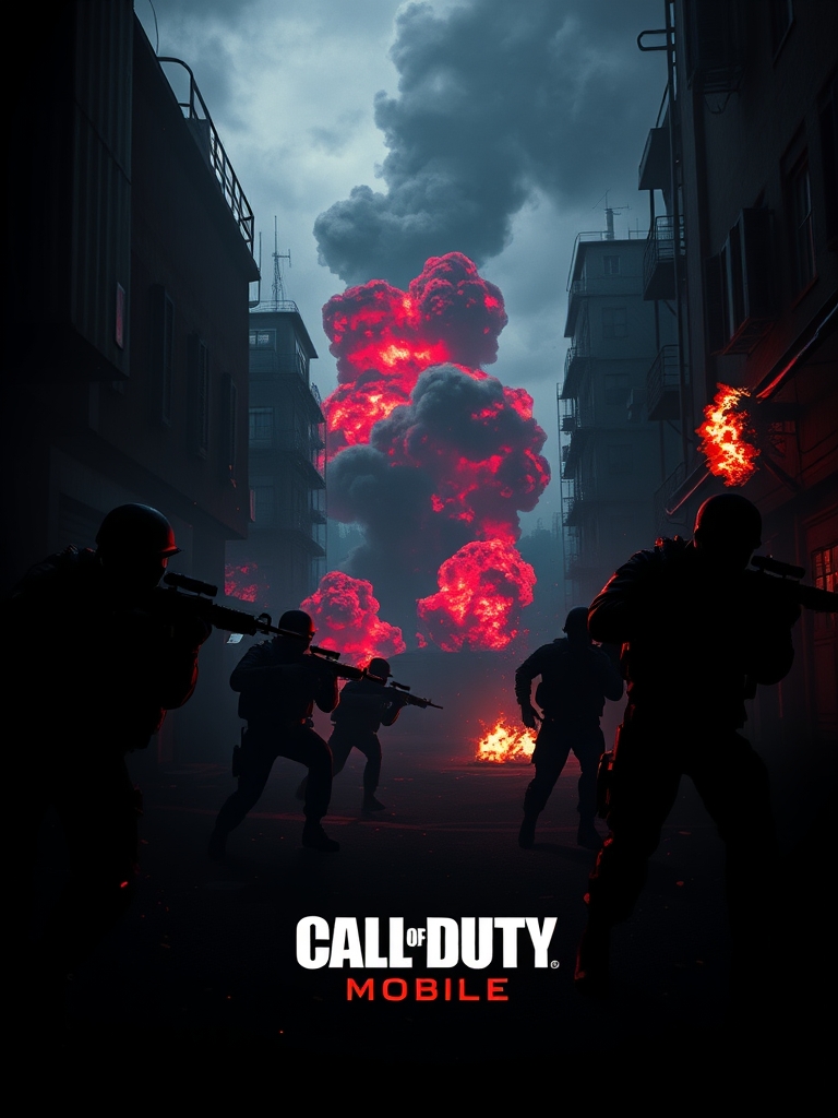 یه عکس برای پس زمینه گوشیم با حالت ترسناک از بازی کالاف دیوتی موبایل حالت اکشن داشته باشه و از رنگ‌های مشکی و قرمز بیشتر استفاده بشه5