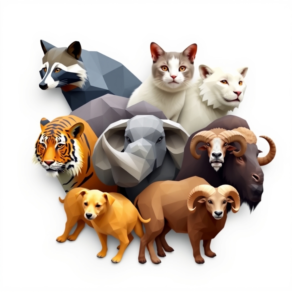 🦝🐈🐑🦏🐅🐃🦣🐕🐏11