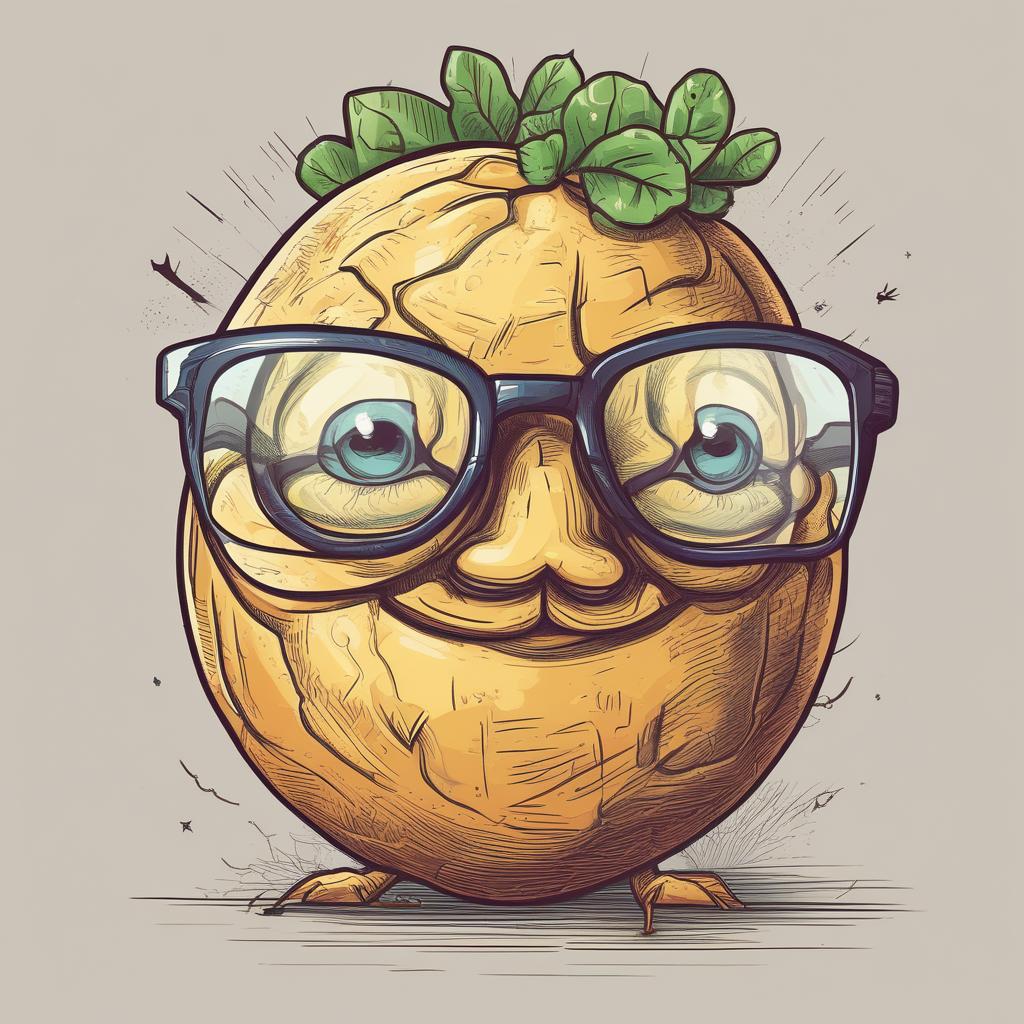 ترکیب رباط و سیب زمینی با عینک 9