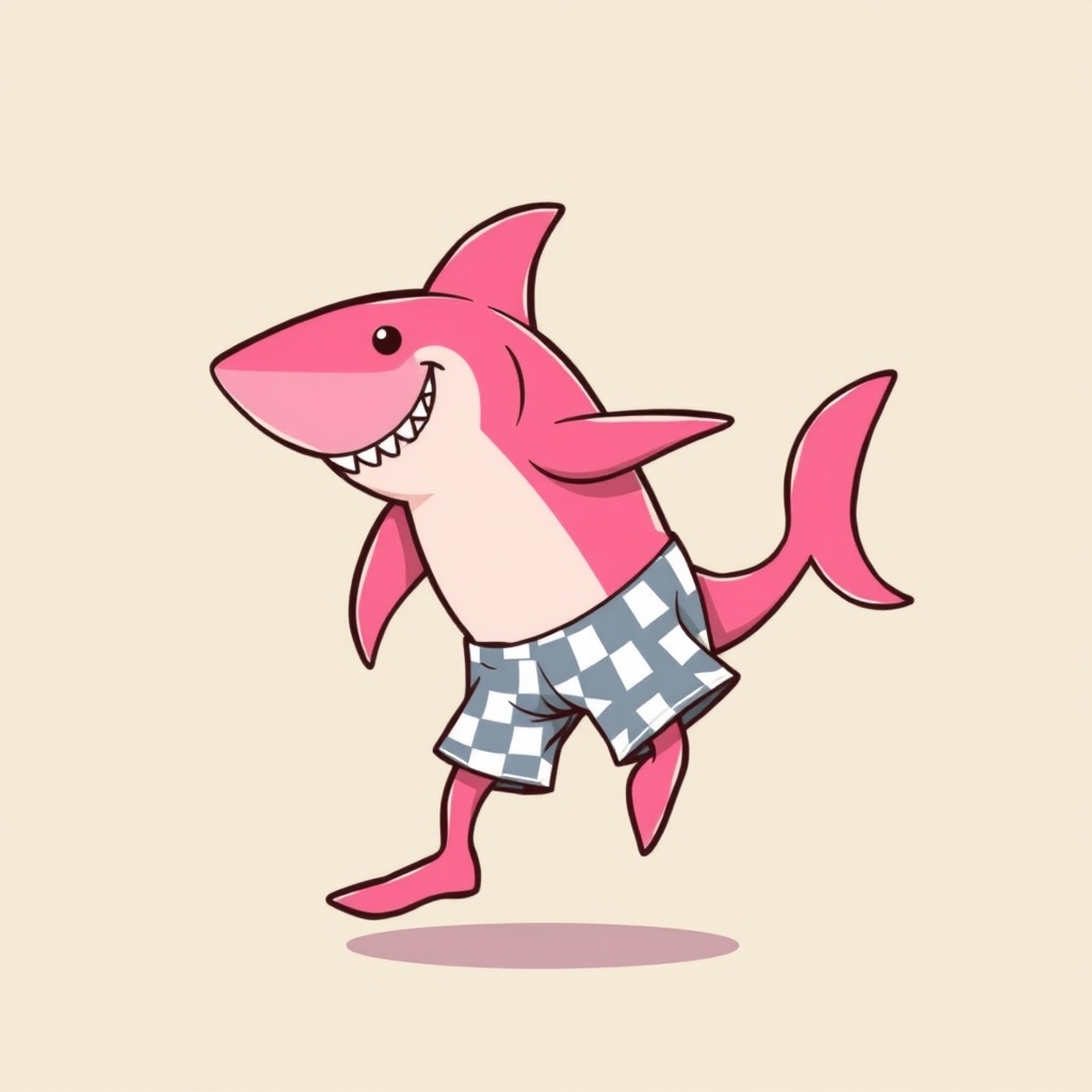 یک کوسه ی صورتی که شلوارک مپلشه و داره میرقصه 8