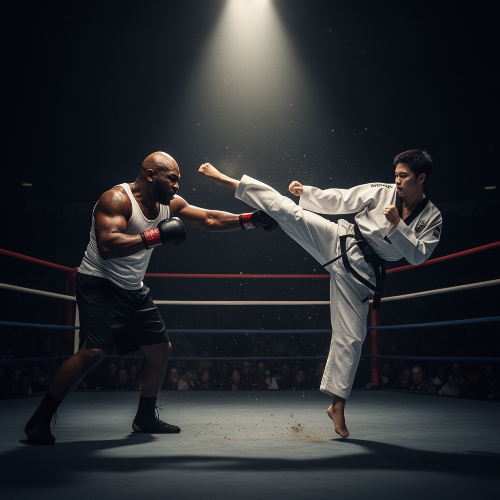 تایسون در حال کتک زدن یک تکواندو کار 2