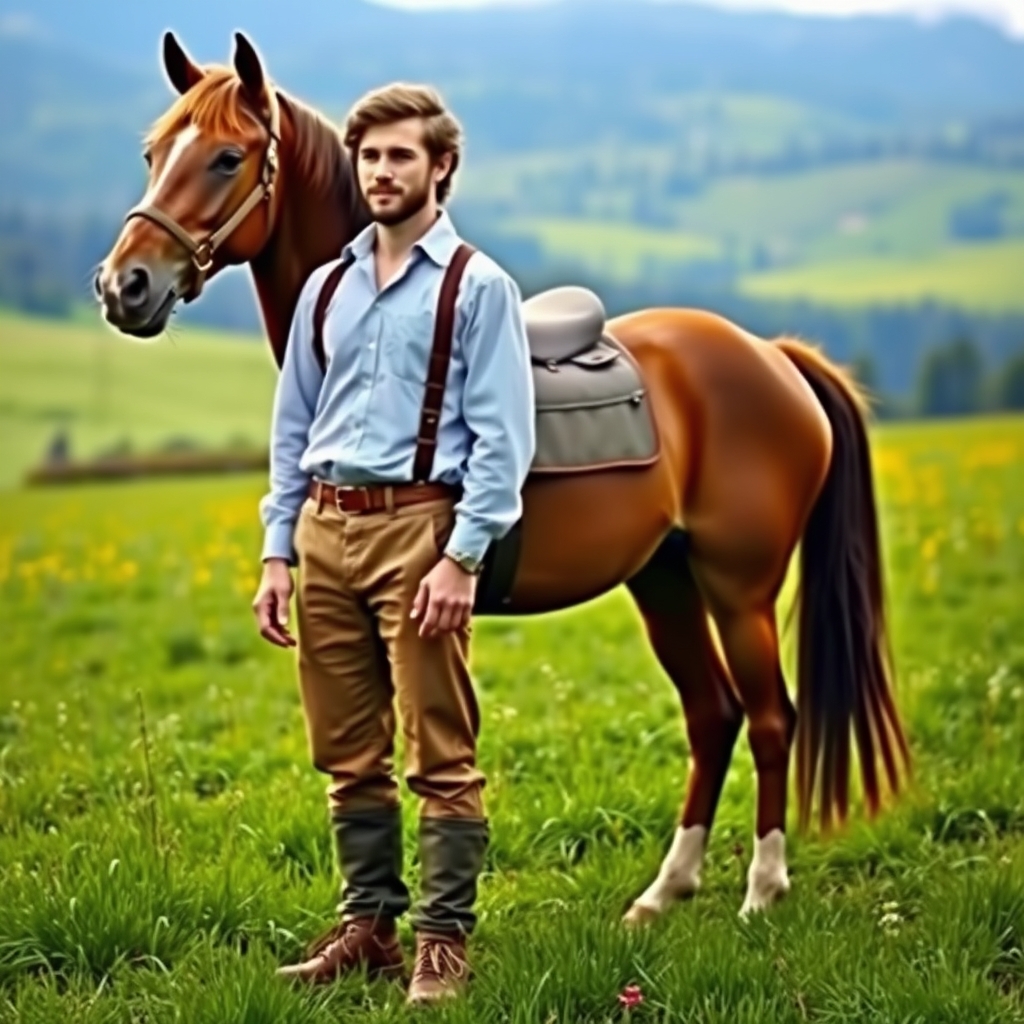 نژاد یک انسان نماکه نیمی اسب ونیمی انسان12