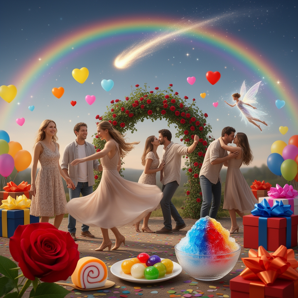 👩🏻💃🏻👨🏻🕺🏻👩❤️💋👨🧚🏻♂️🌹🍡🍥🍧🎀🎁🎊🎈💛🧡❤️🩷🩵✨☄️🌈5