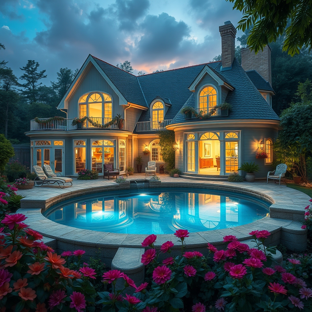 یک خونه ی رویایی با استخر رویایی5