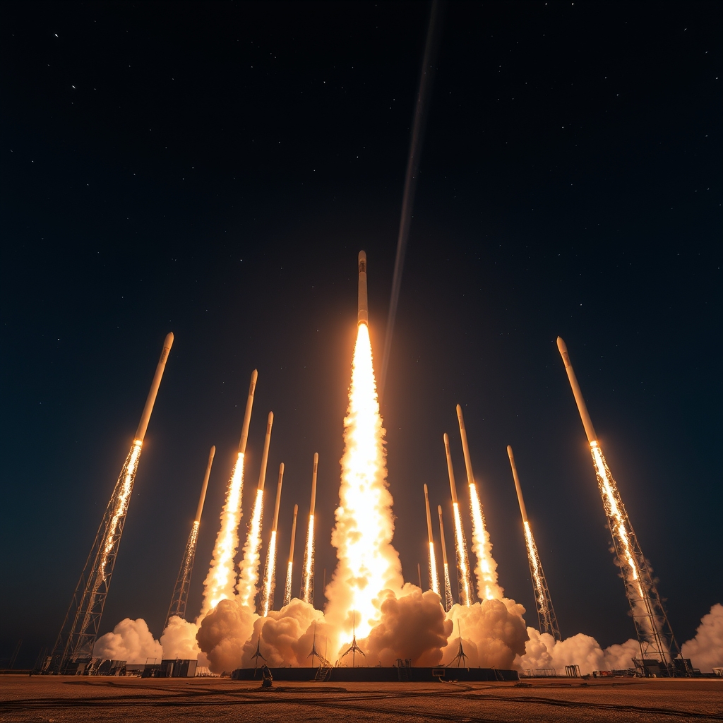 تصویر موشک‌های فراوان ایرانی که به فضا پرتاب شده‌اند23