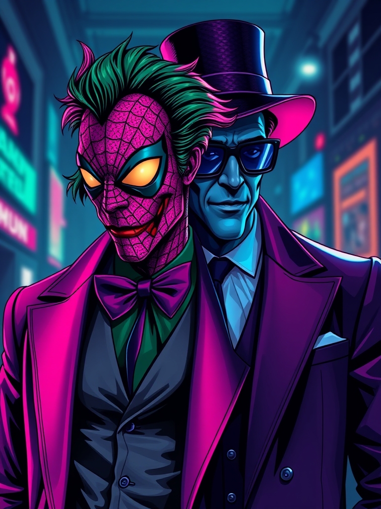 عکس جوکر ورژن اسپایدرمن و مغز متفکر شرلوک هلمز 8