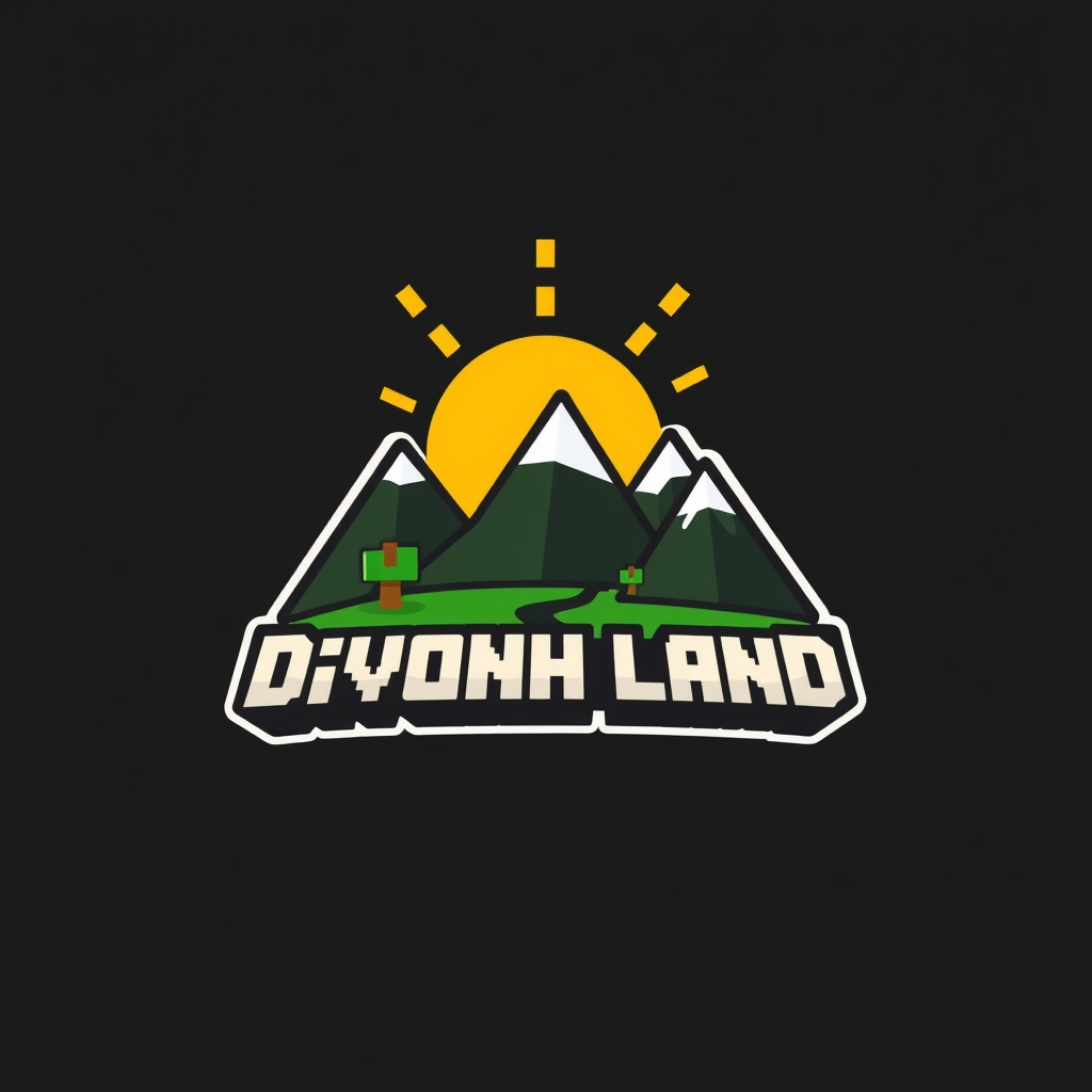 لوگو خفن با گیمینگ ماینکرافتی با لوگو DIVONH LAND11