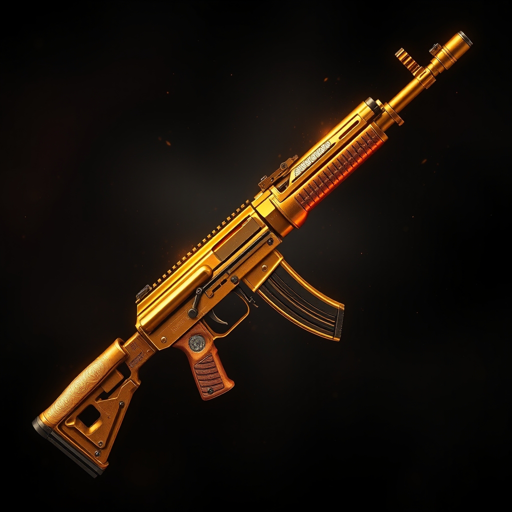 ساخت تفنگ کلاشینکف طلایی 2