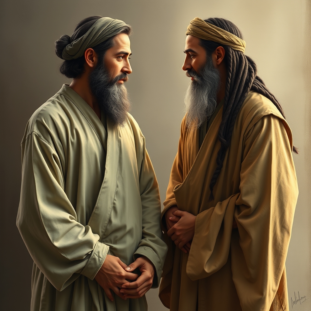 مولانا و شمس در حال نگاه کردن بهم با یک حس عاشقانه 5