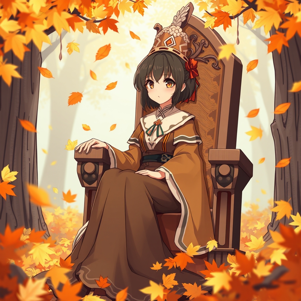 پاییز اگه ملکه داشت و نشسته بود 👸🏻🍁🍂🧡💛🪵0