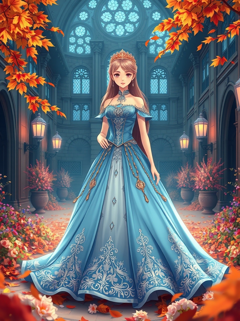 👸👗👠👑💙💜🍂🍁🌹🥀⛅🏛🏛📜پیراهن خیلی خیلی زیبا و مجلل به رنگ آبی و جواهرات گرانبها7