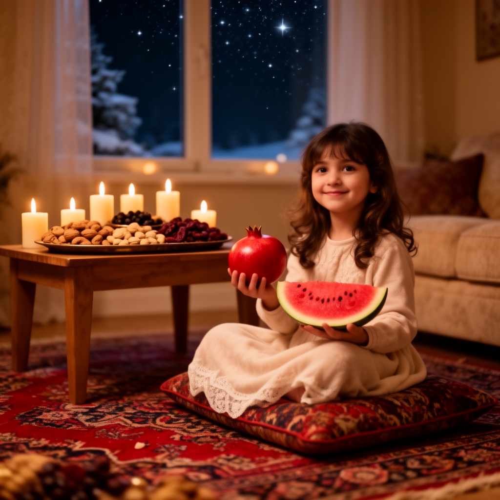 عکس شب یلدا برای دخترم
0