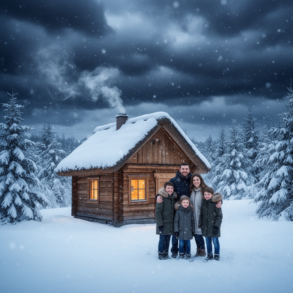 🛖❄❄❄🌨🌧🌦👨‍👩‍👧‍👦4