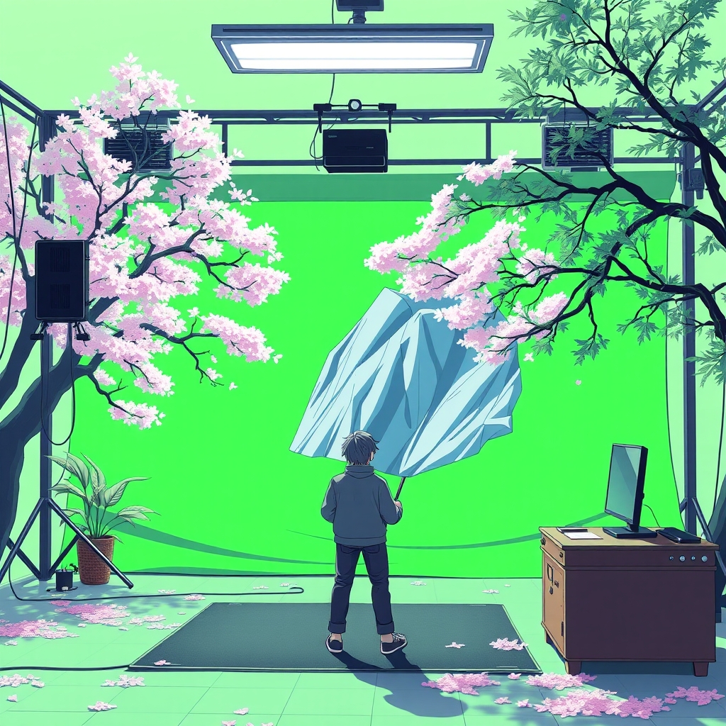 پرده سبز برای ادیت اینشات17