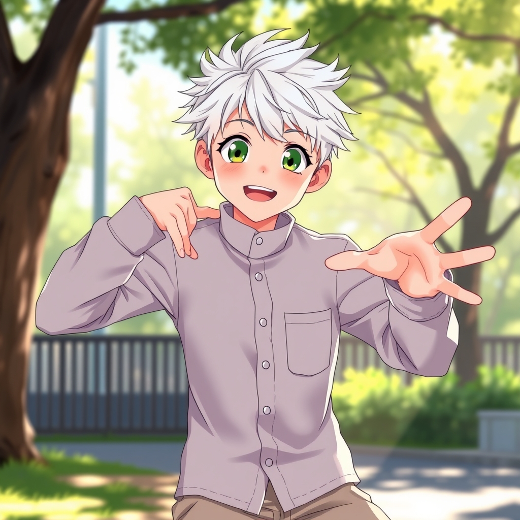 یه پسر  بزرگ مو سفید جذاب و گوگولی با چشم سبز روشن 3