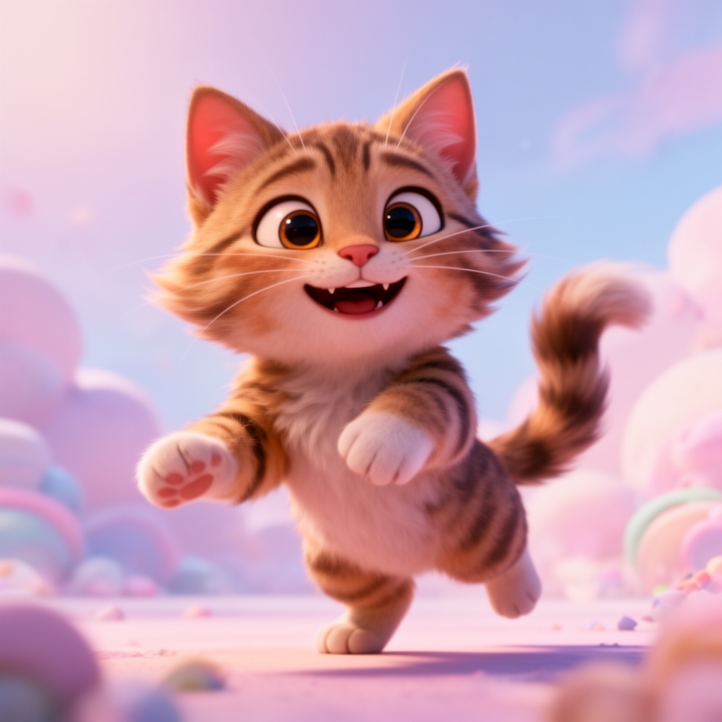 یک گربه بازیگوش و سه بعدی2