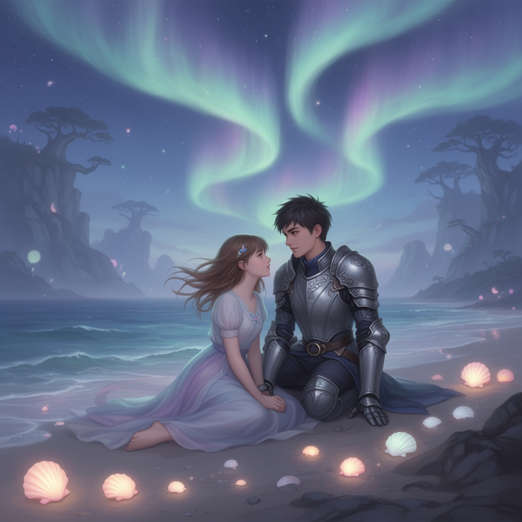 دختره خجالتی و پسره مغرور که عاشق هم شدن پیشه کناره ساحل نشسته هستن 3