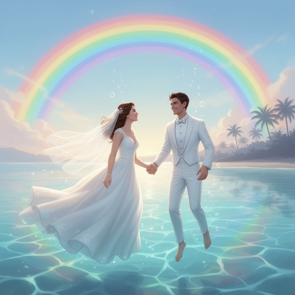 👰🏻🤵🏻🏊‍♂️🌈4
