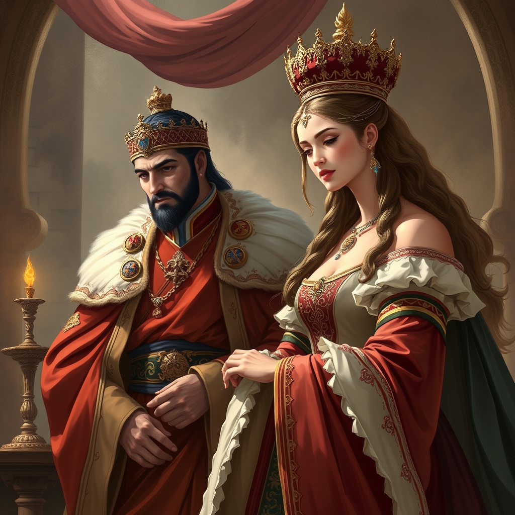 شیش ماه از ازدواج ملکه و امپراطور گذشته و بچه دار نشدند  وزرا به امپراطور فشار میارند ازدواج کنه و بانوی ویژه برای خودش اختیار کنه هر چند که بانوی ویژه مقامش از ملکه کمتره ولی برای ملکه که تازه فقط شیش ماهه ازدواج کرده و باید دباره همسرش امپراطور ازدواج کنه سخته0