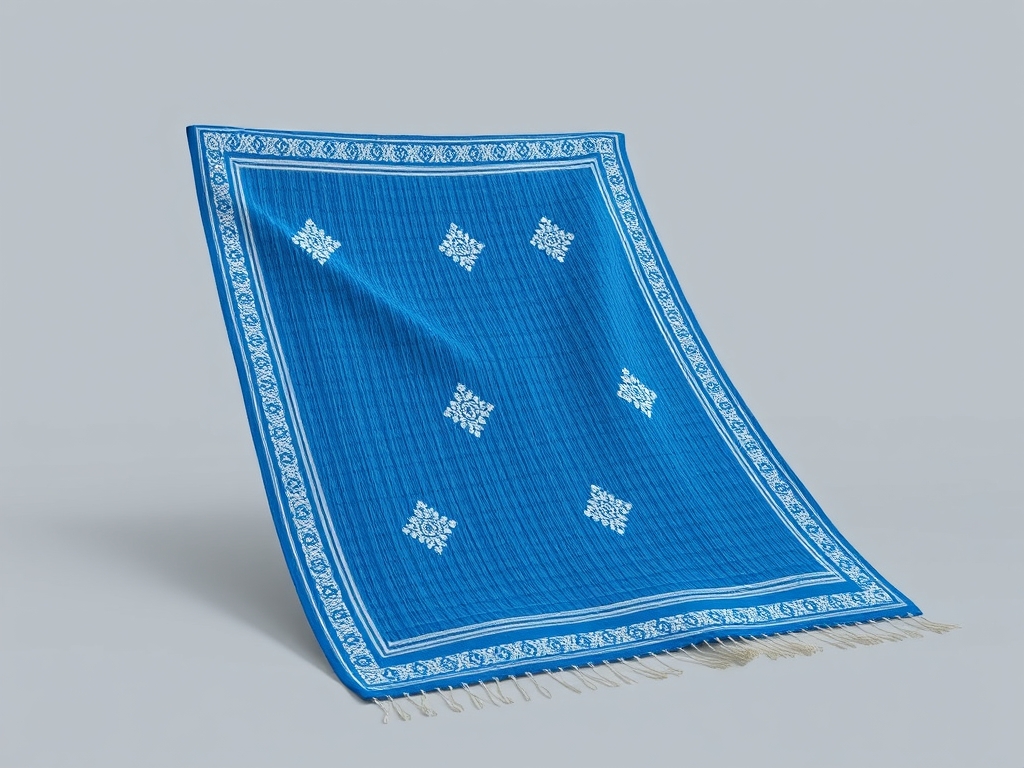 پارچه سوری سنتی ابی شکل
 5