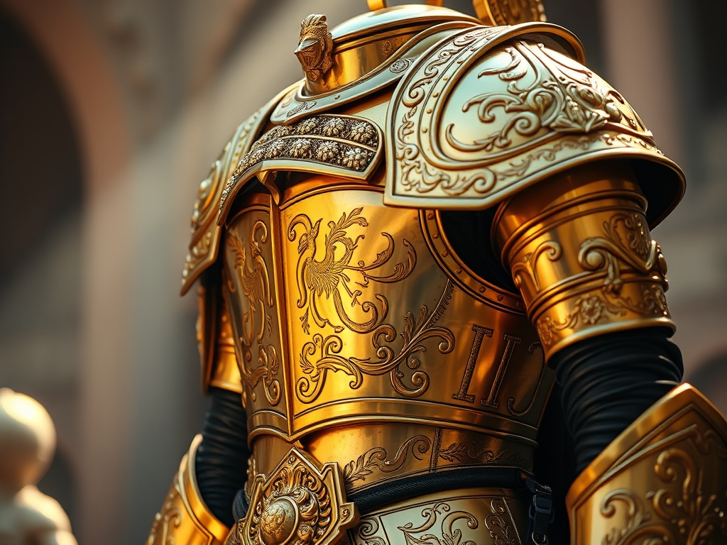 یک زره بسیار زیبا طلایی مخصوص امپراتور روم باستان22