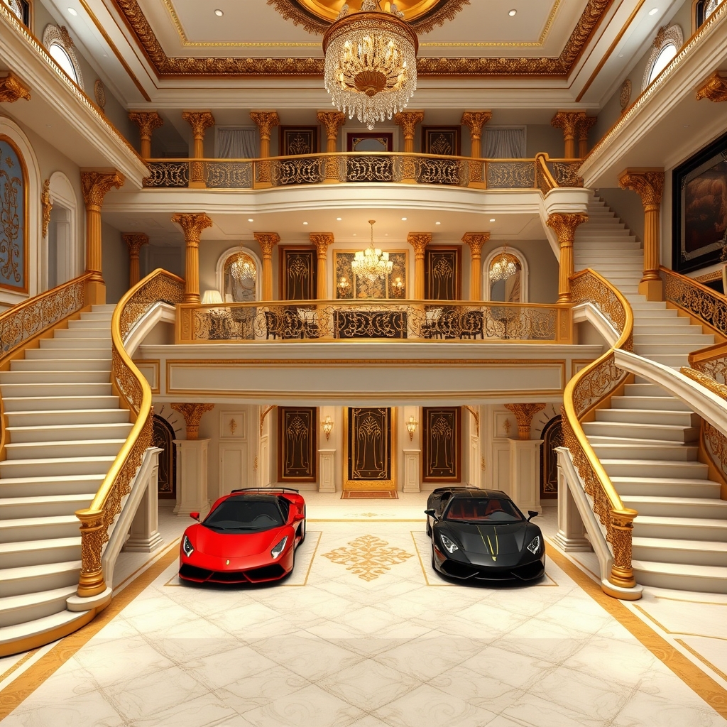 یک کاخ یک قصر باشکوه خانه رویایی 
خانه پله های طلایی باشه و دوبلکس باشه ۵ اتاقه مستر 
آشپزخانه (باکلاس همه جای خانه معلوم باشه )
 و پارکینگ داخل پارکینگ ماشین فراری لامبورگینی و شاهین باشه21