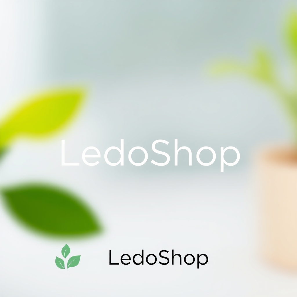  لوگو بهداشتی طراحی  LedoShop 2